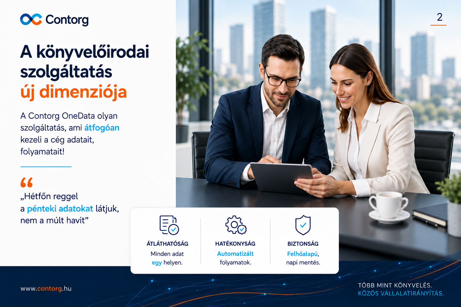 Közös digitális rendszerben dolgozó üzleti partnerek